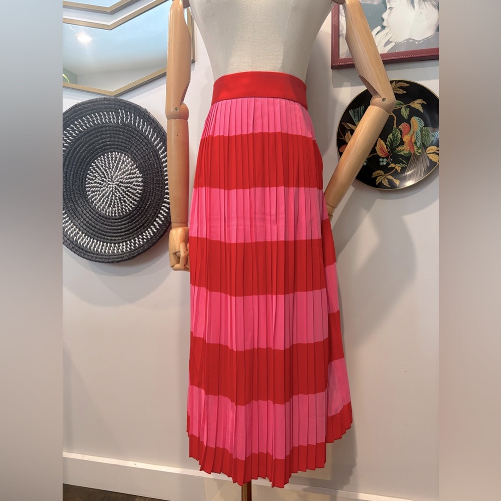 J Crew Pleated Midi Skirt